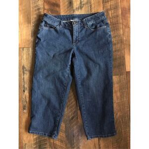 Cristopher & Banks size 4 jeans Capri denim pants blue